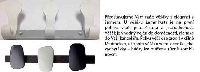 lammhults, polku, marimekko, věšák