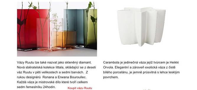 Iittala vázy, Ruutu váza, váza Carambola