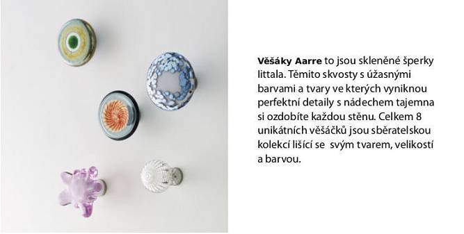 věšák aarre, sklo, iittala