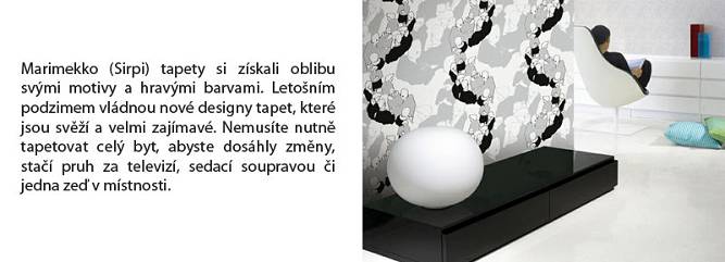 Předvánoční výprodej Marimekko Sirpi tapety